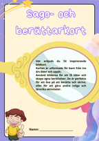 Sago- och berättarkort - Fsk - åk 3 (54 kort)