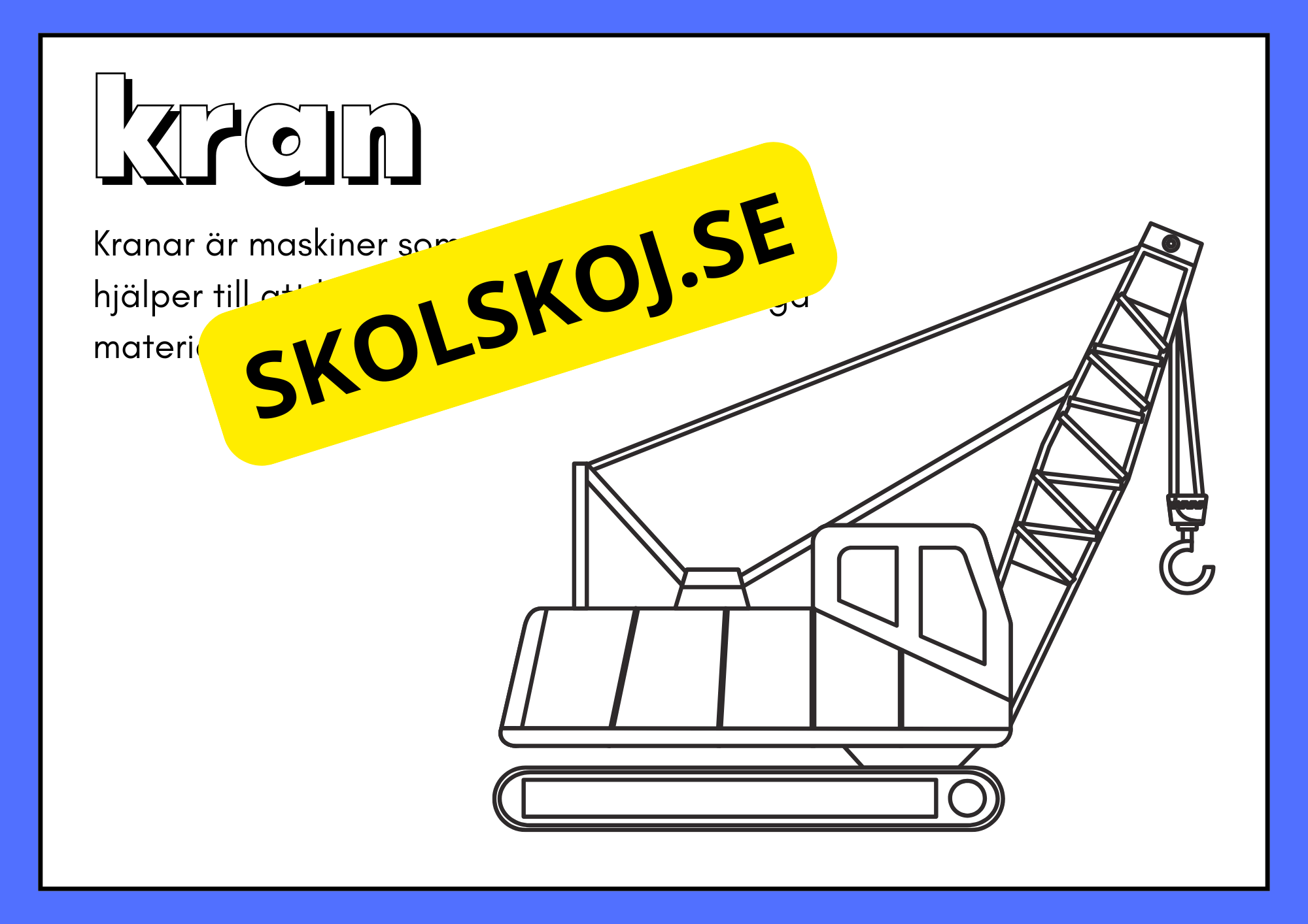 Fordon - Målarbok och fakta