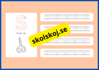 Jag lär mig alfabetet - Spåra bokstäver - Häfte