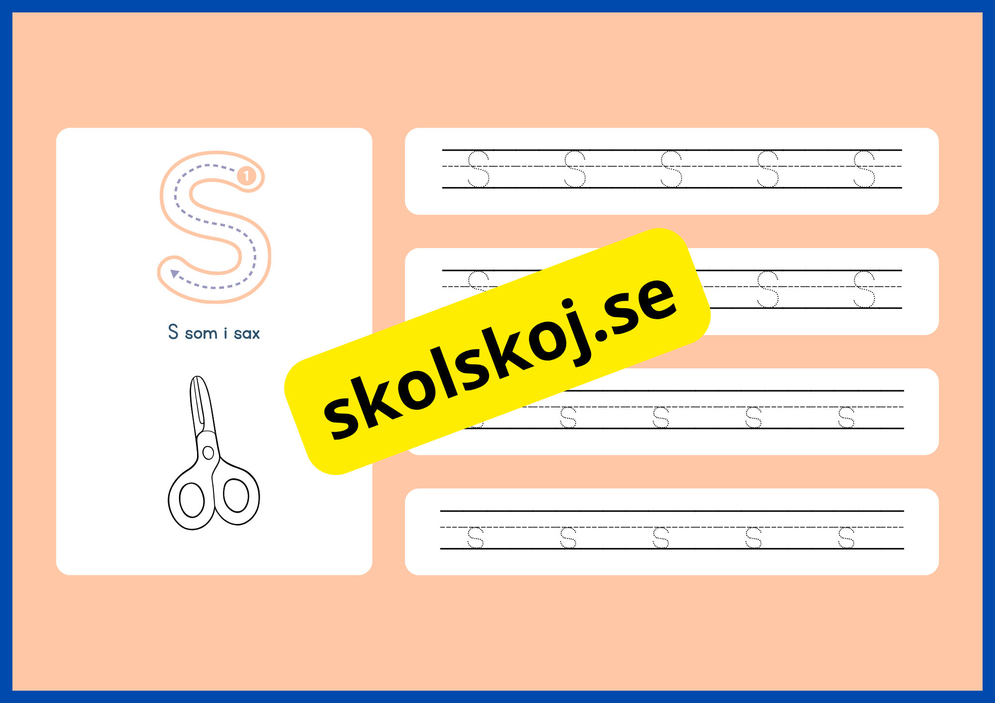 Jag lär mig alfabetet - Spåra bokstäver - Häfte