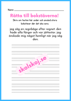 Rätta till bokstäverna