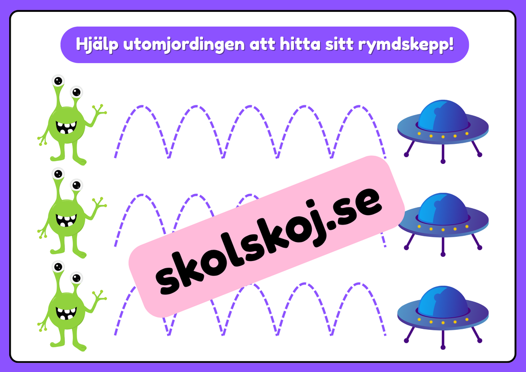 Rolig skrivträning - Förskola - Årskurs 1