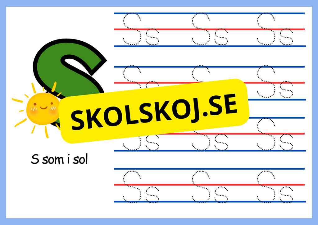 Mitt abc - Spåra bokstäverna