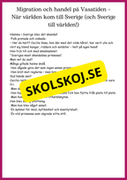 Vasatiden - Kungar, krig och vardagsliv - Årskurs 4 - 6