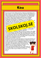 Upptäck världen - Fakta och läsförståelse - 29 sidor