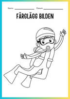 Jag lär mig skriva och räkna - Tema sommar