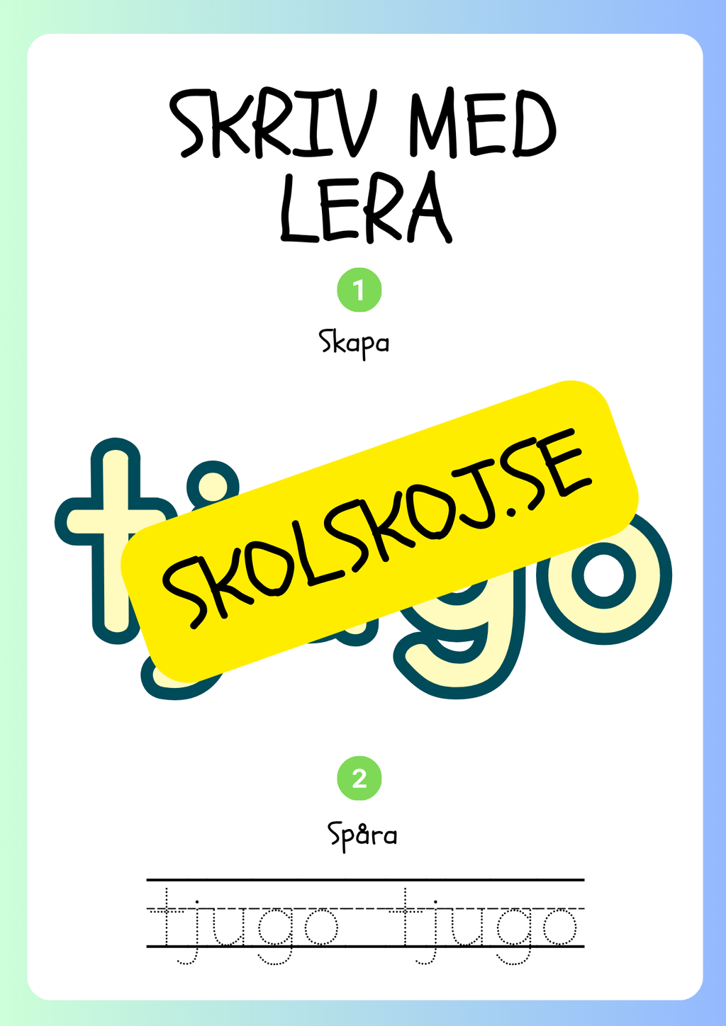Skriv med lera - Siffror och tal - 1 - 20