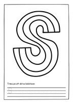 Alfabetet skriv- och målarbok