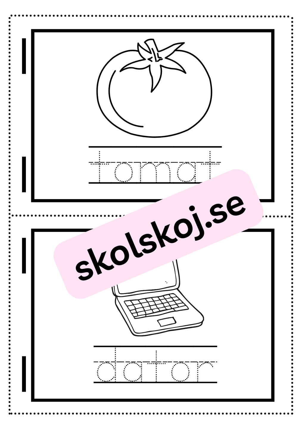 Min skrivbok - Minibok - 40 sidor