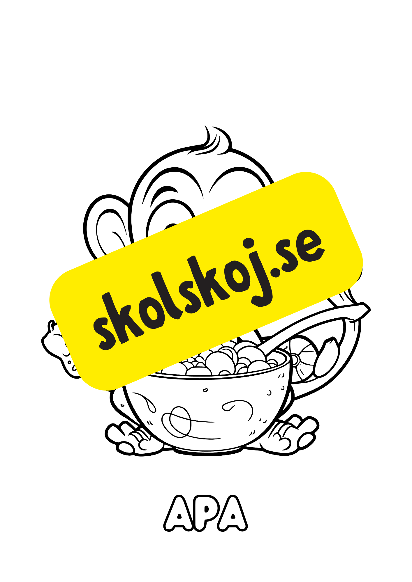 Färgläggningsbok - Djur (25 sidor)