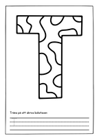 Alfabetet skriv- och målarbok