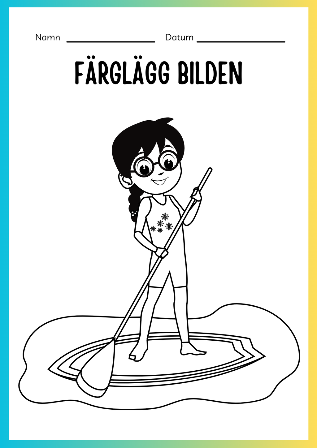 Jag lär mig skriva och räkna - Tema sommar