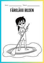 Jag lär mig skriva och räkna - Tema sommar