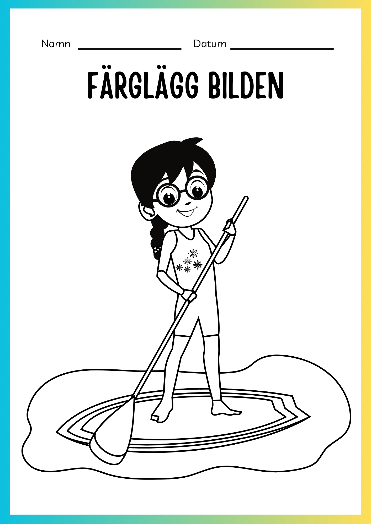 Jag lär mig skriva och räkna - Tema sommar
