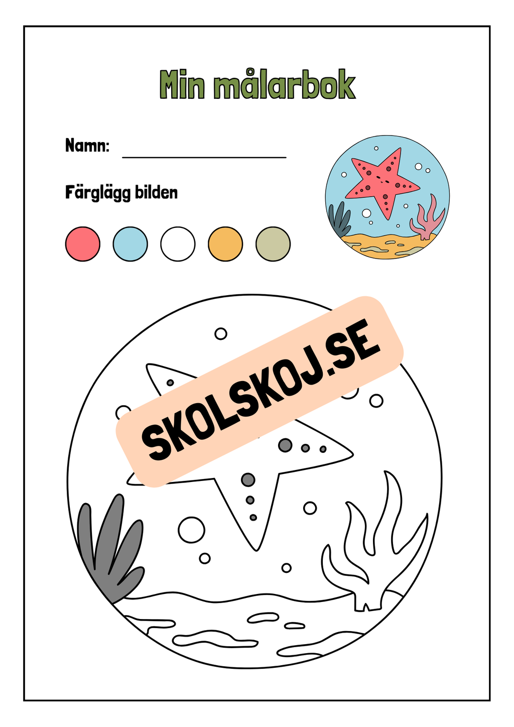 Min målarbok - Häfte