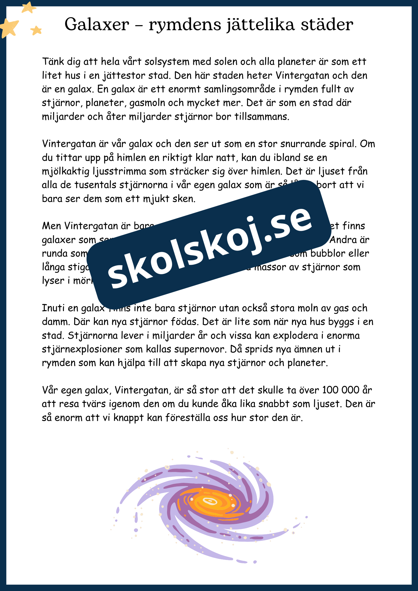 Upptäck universum - Årskurs 4 - 6 (26 sidor)
