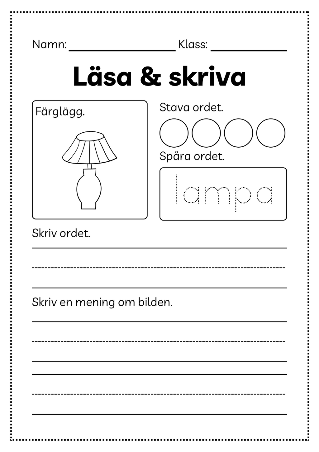 Läsa och skriva - Häfte