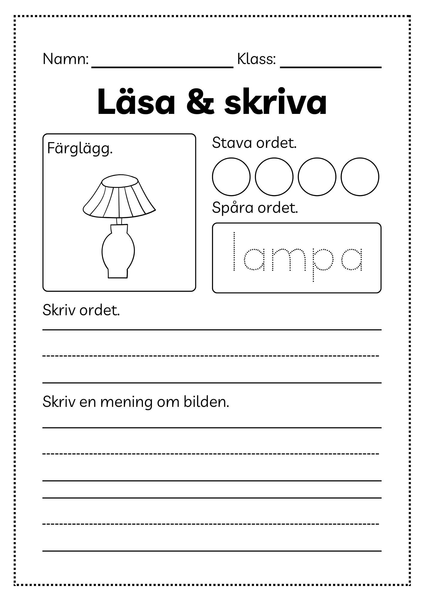 Läsa och skriva - Häfte