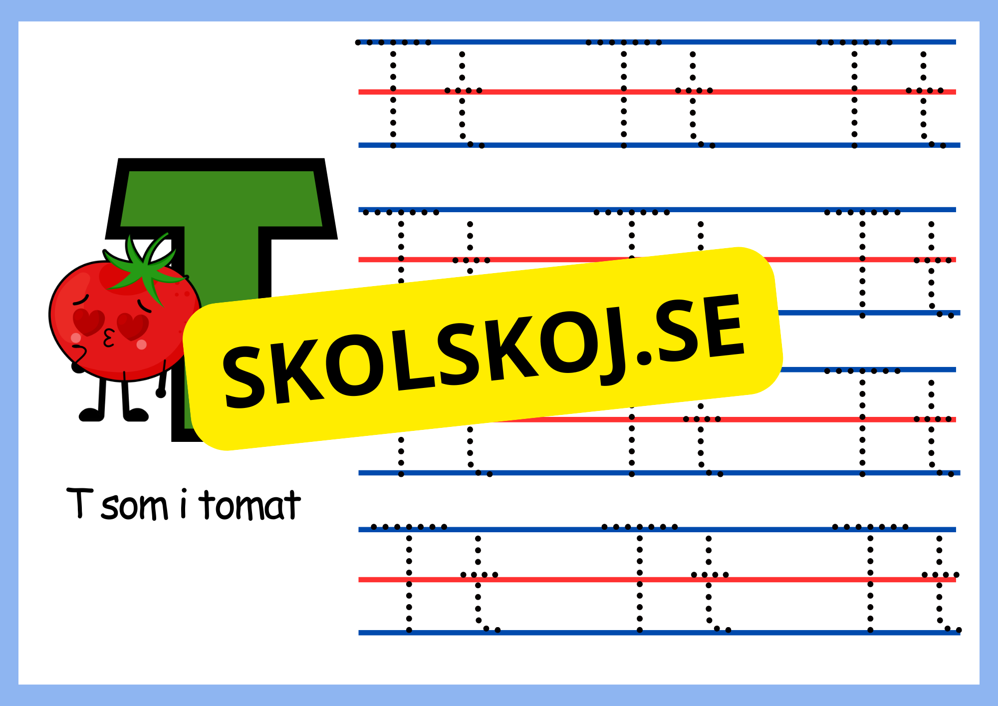 Mitt abc - Spåra bokstäverna
