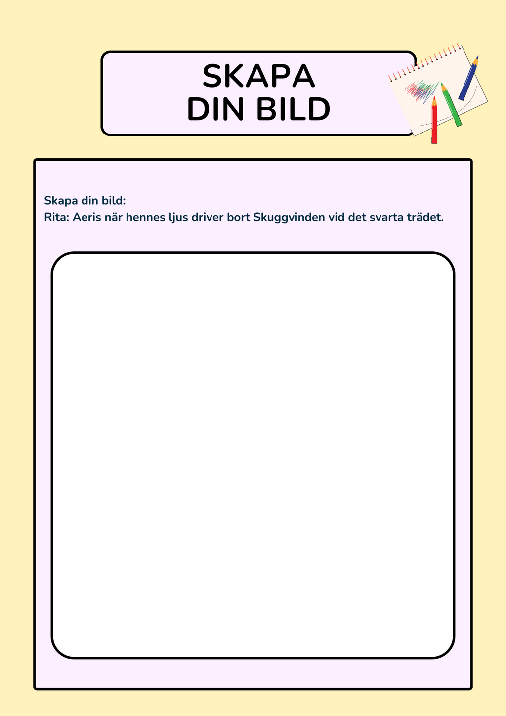 Aeris och Skuggvinden - Läsförståelsehäfte (26 sidor)