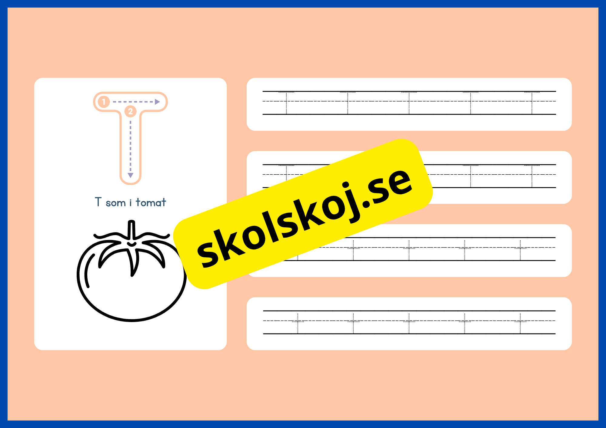 Jag lär mig alfabetet - Spåra bokstäver - Häfte