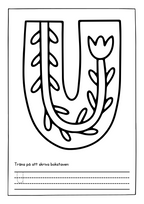 Alfabetet skriv- och målarbok