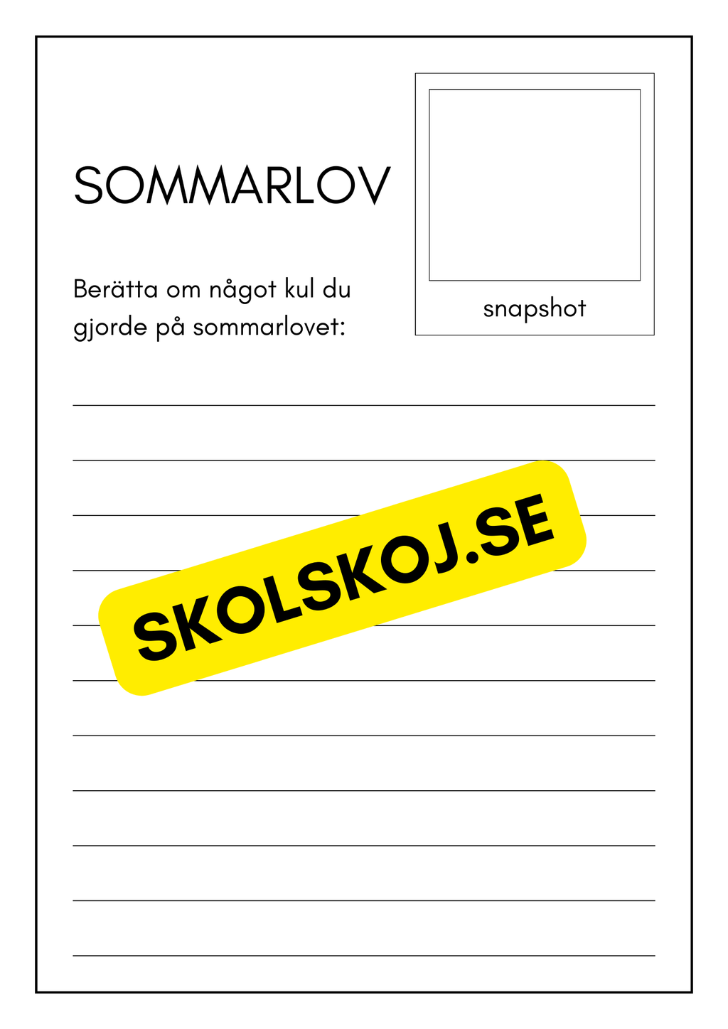 Fröken jag är klar - Yngre elever (26 sidor)