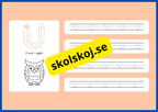 Jag lär mig alfabetet - Spåra bokstäver - Häfte