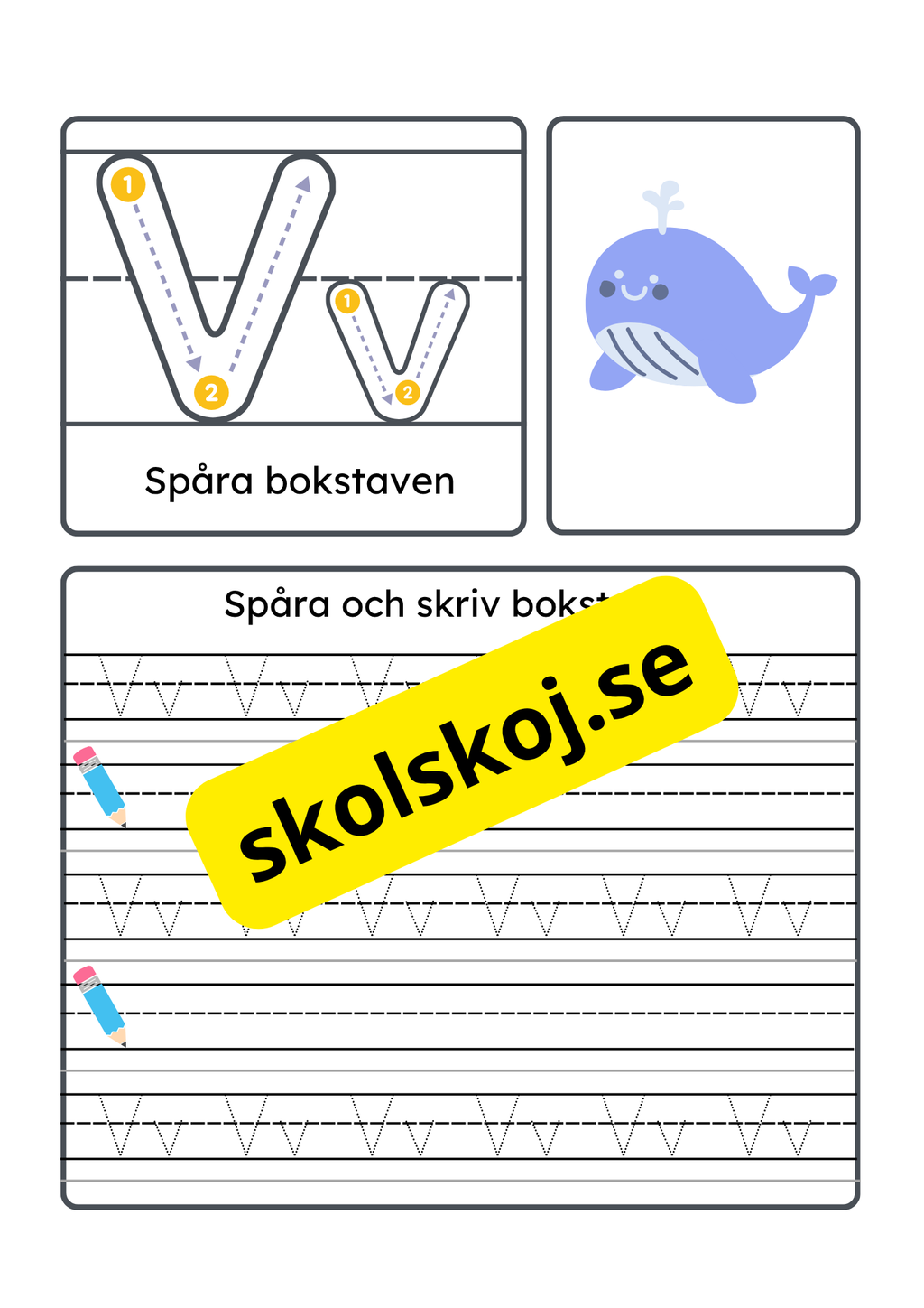 Vi lär oss alfabetet - Hela alfabetet