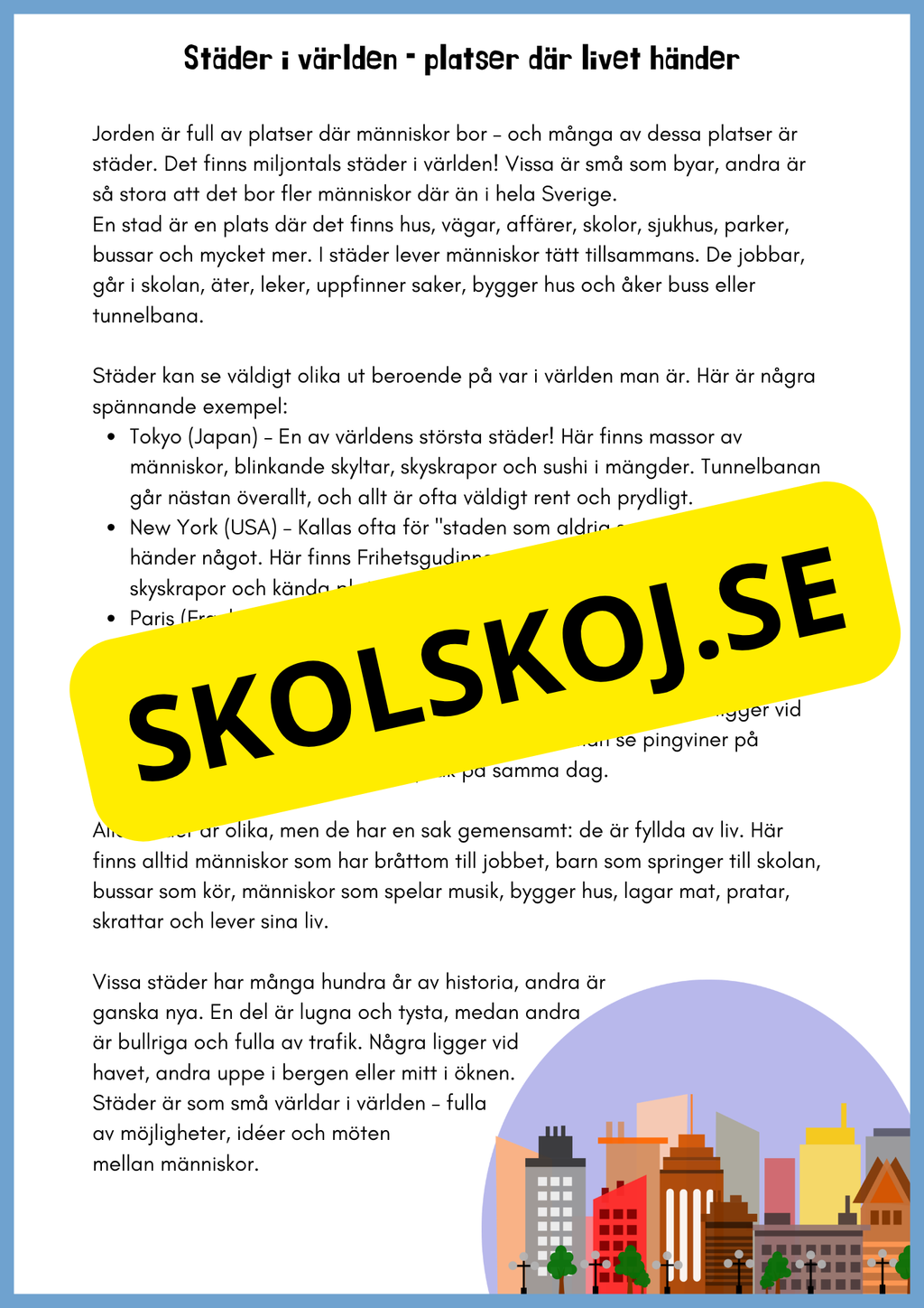 Upptäck världen - En resa genom världsdelar och världshav - Årskurs 3 - 6