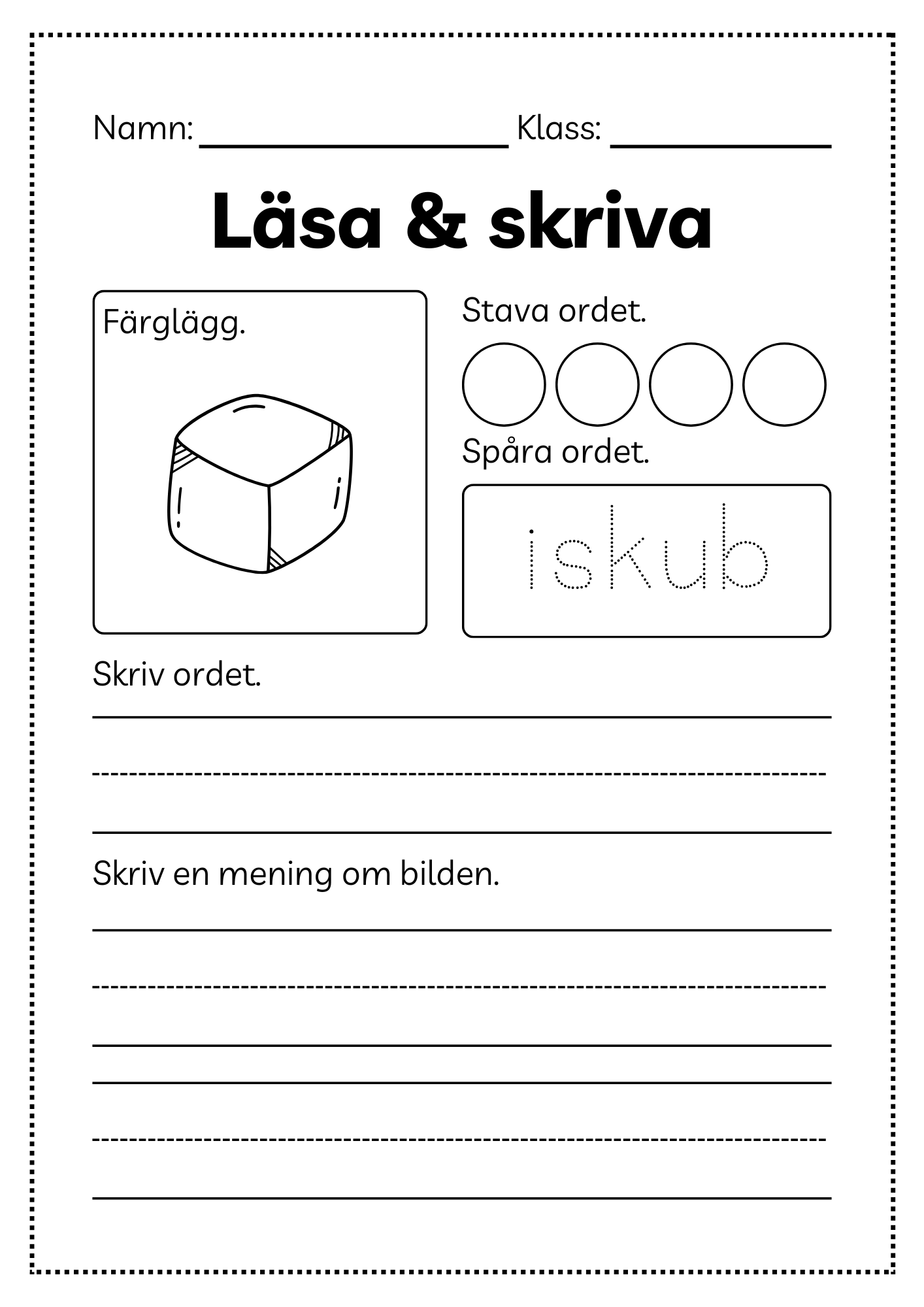 Läsa och skriva - Häfte
