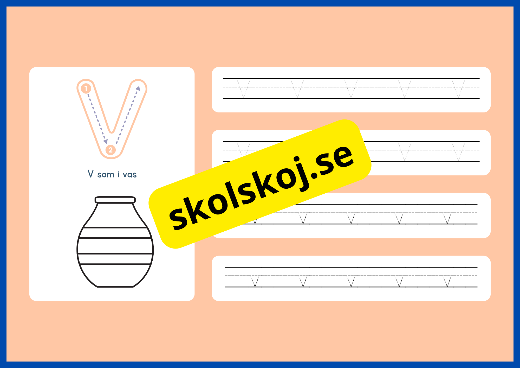 Jag lär mig alfabetet - Spåra bokstäver - Häfte