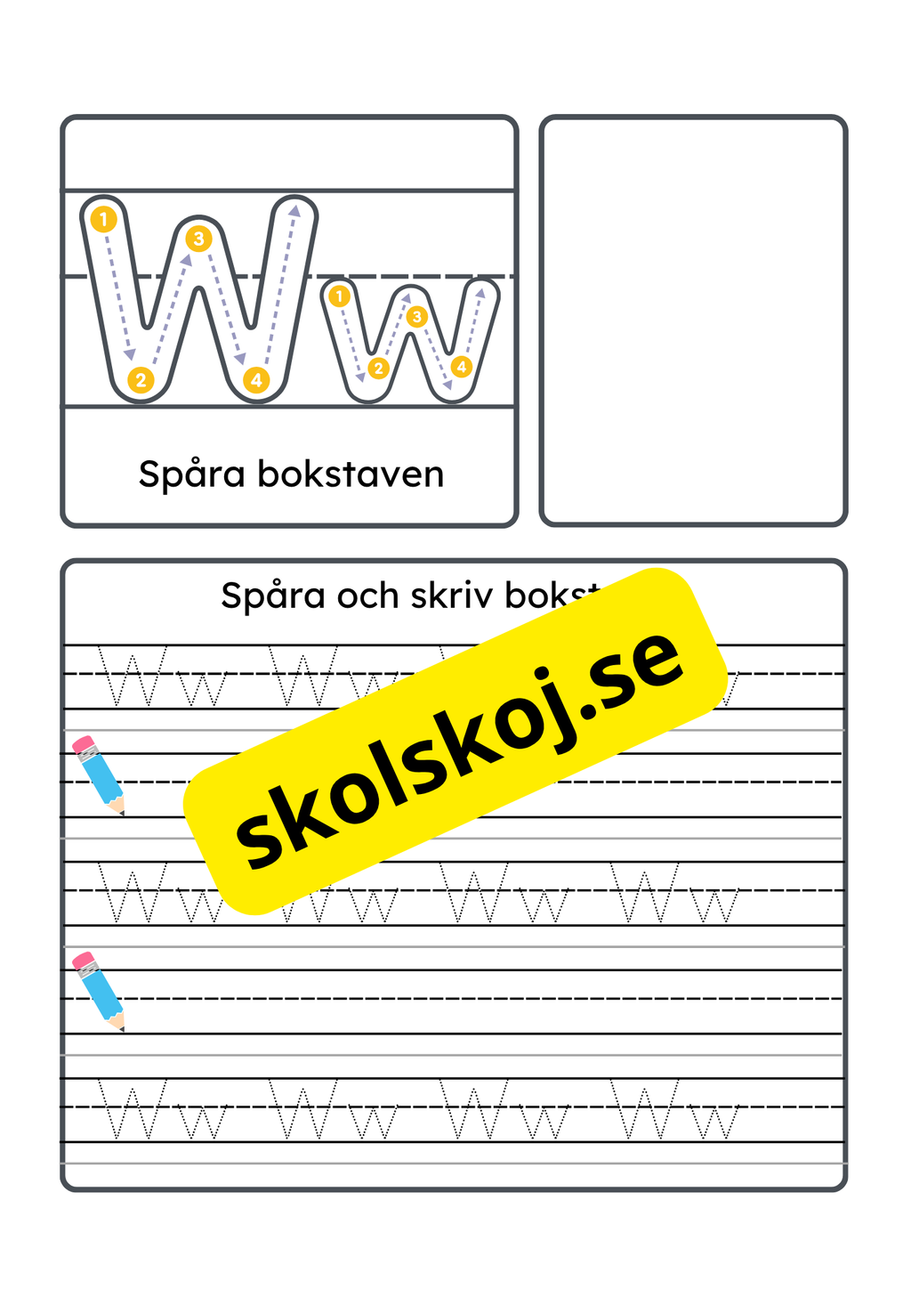 Vi lär oss alfabetet - Hela alfabetet