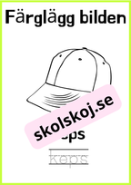 Färglägg bilderna - Skriv ordet