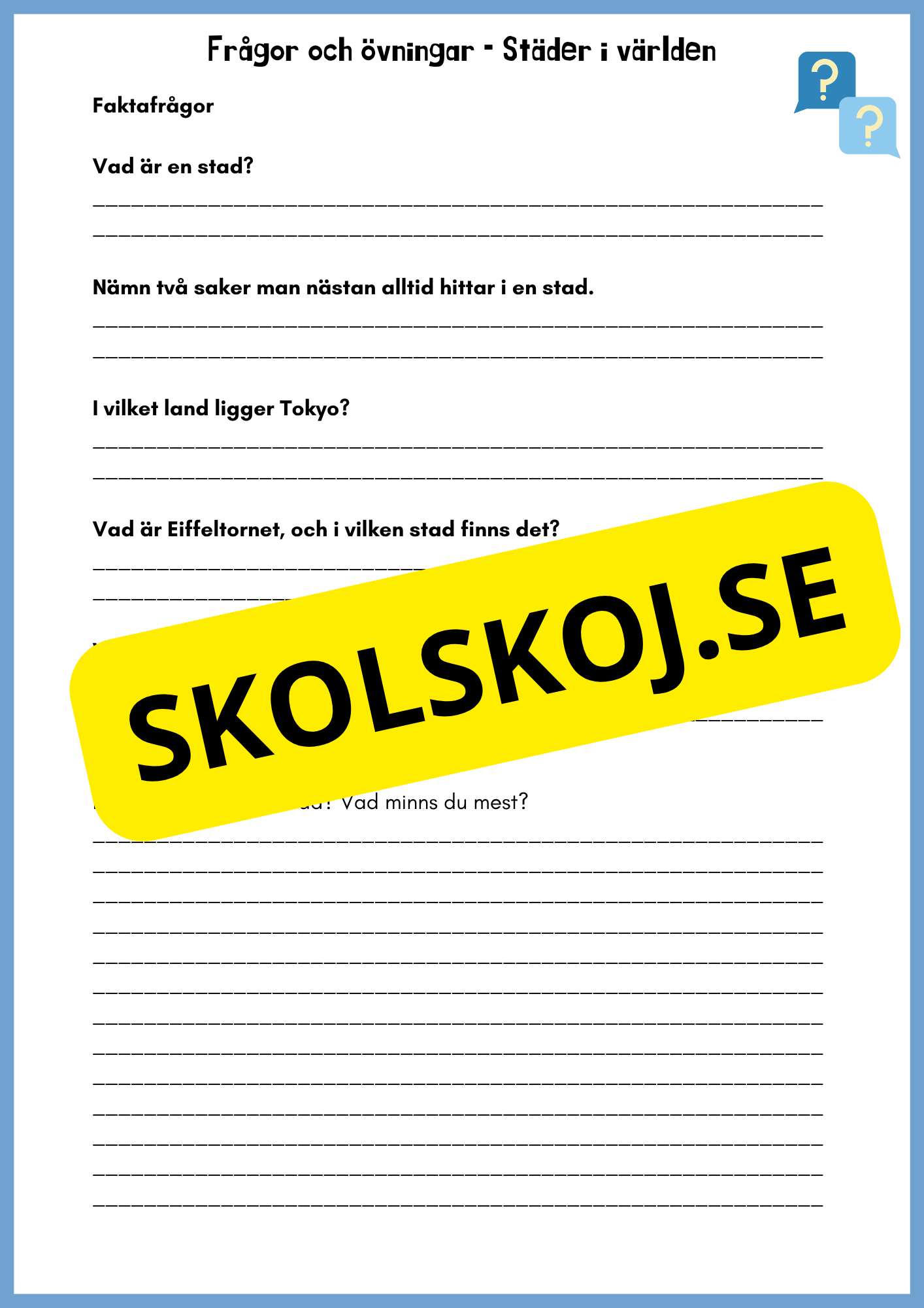 Upptäck världen - En resa genom världsdelar och världshav - Årskurs 3 - 6