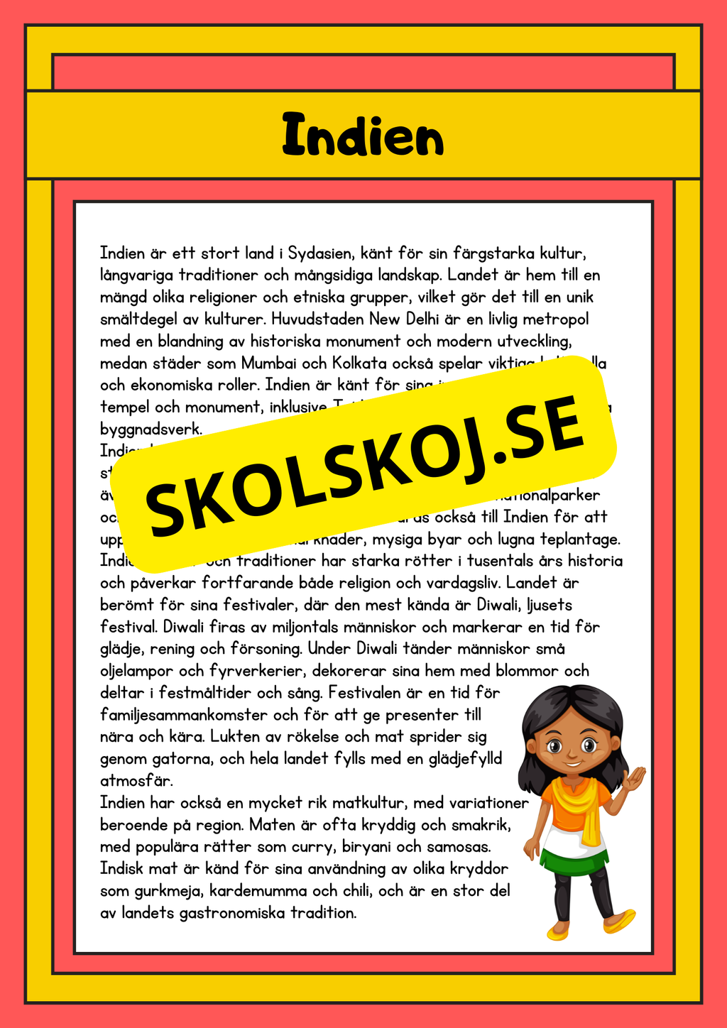 Upptäck världen - Fakta och läsförståelse - 29 sidor