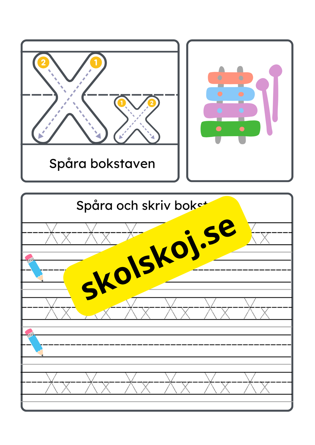 Vi lär oss alfabetet - Hela alfabetet