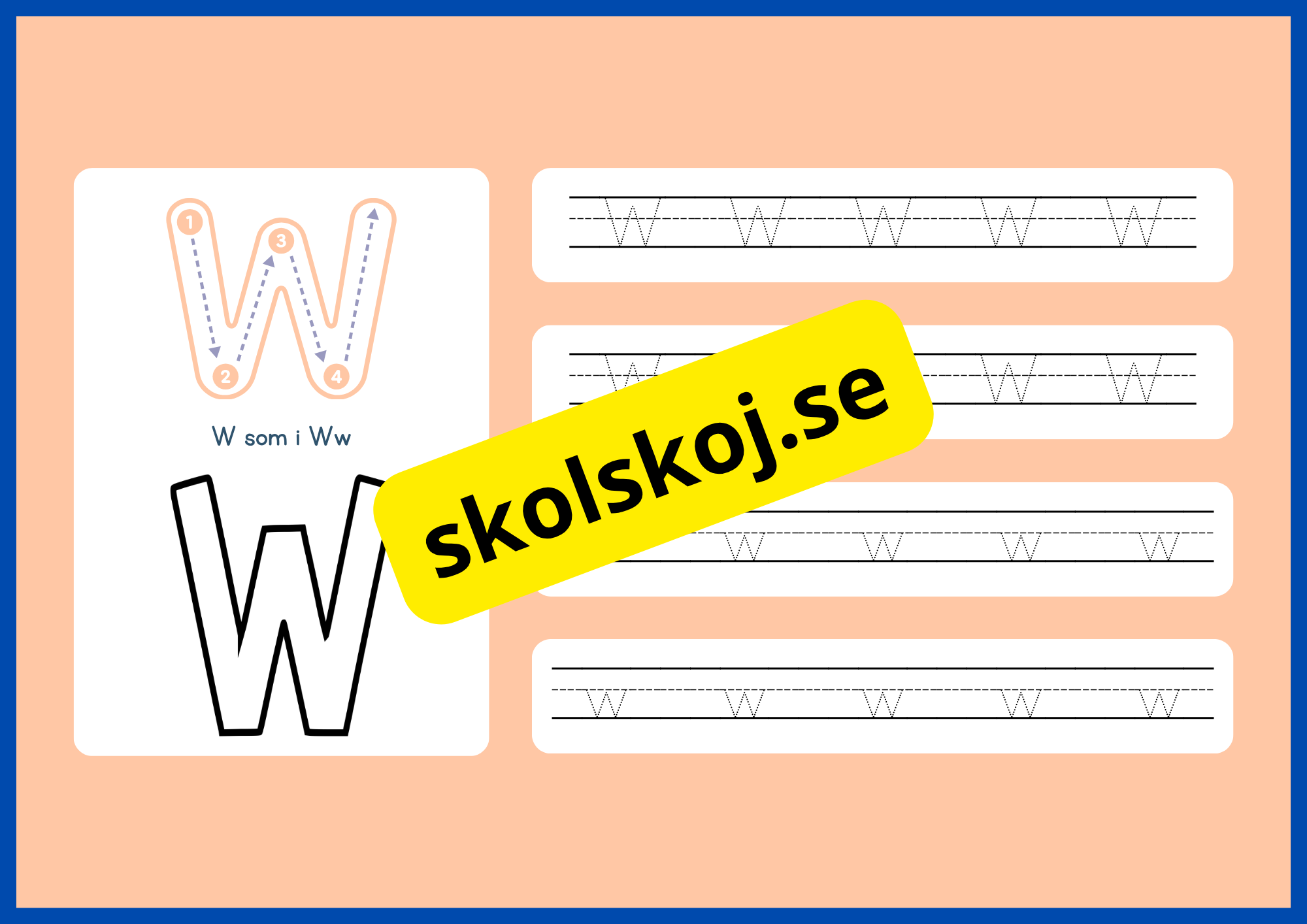 Jag lär mig alfabetet - Spåra bokstäver - Häfte