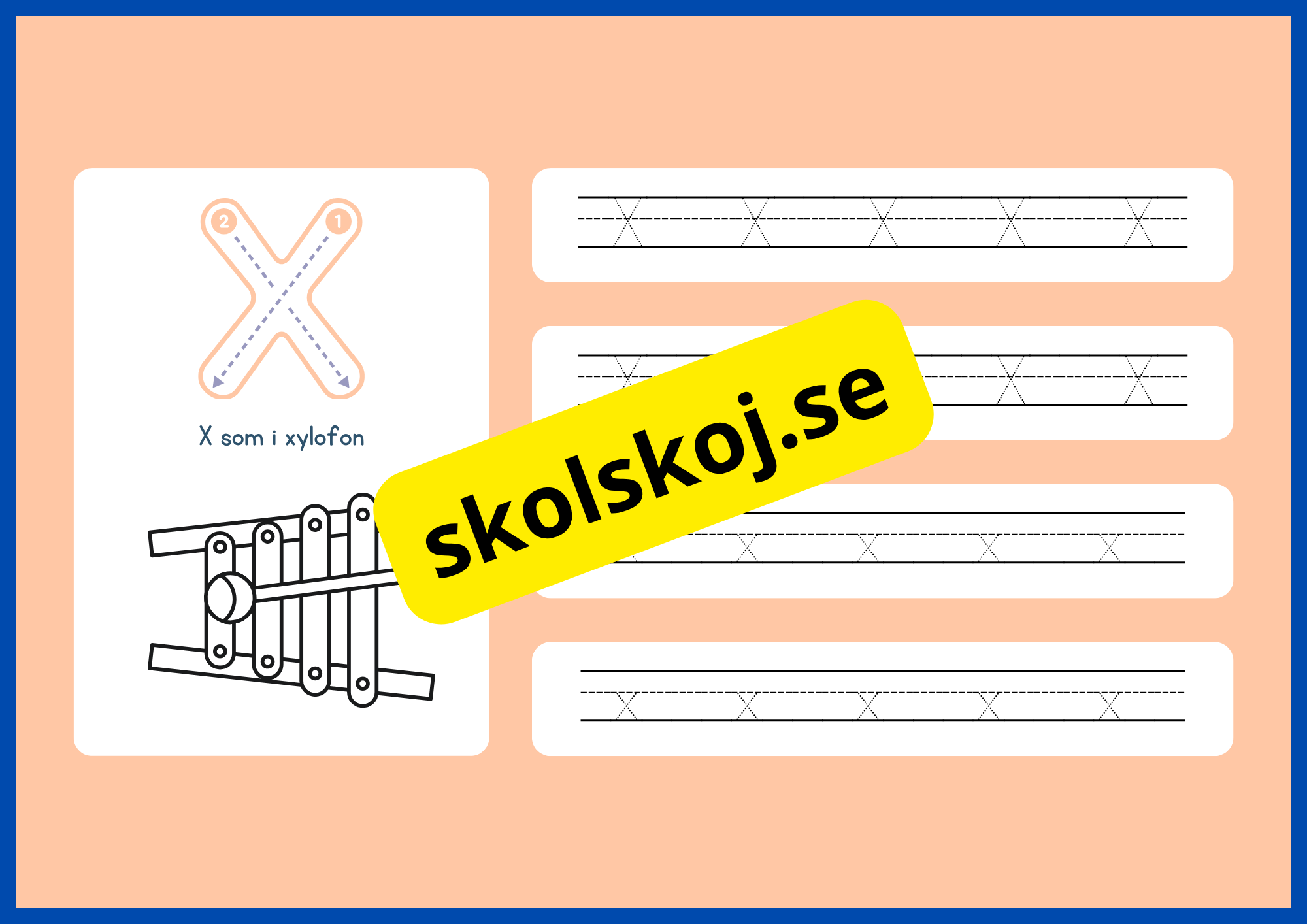 Jag lär mig alfabetet - Spåra bokstäver - Häfte