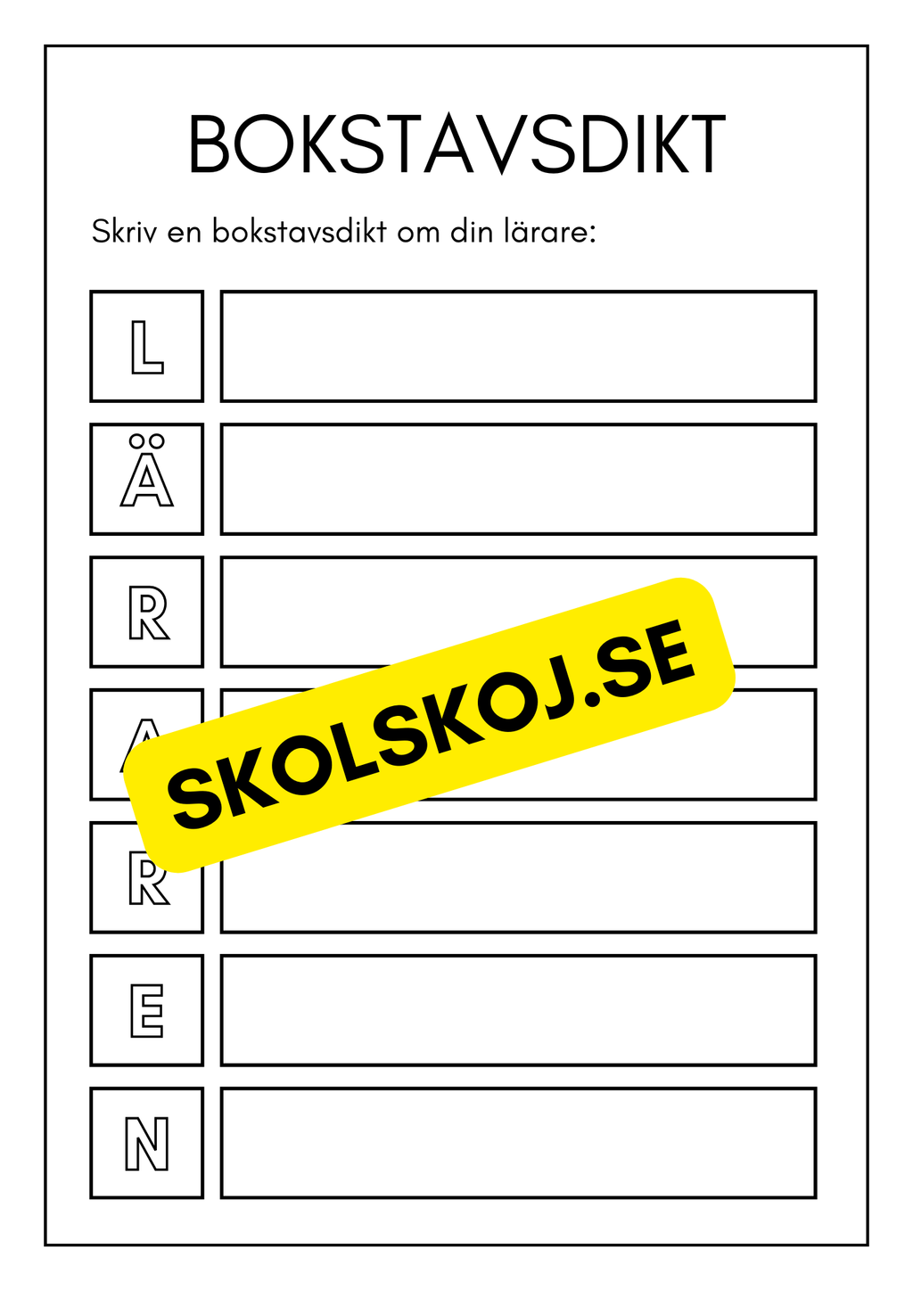 Fröken jag är klar - Yngre elever (26 sidor)