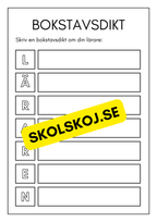 Fröken jag är klar - Yngre elever (26 sidor)