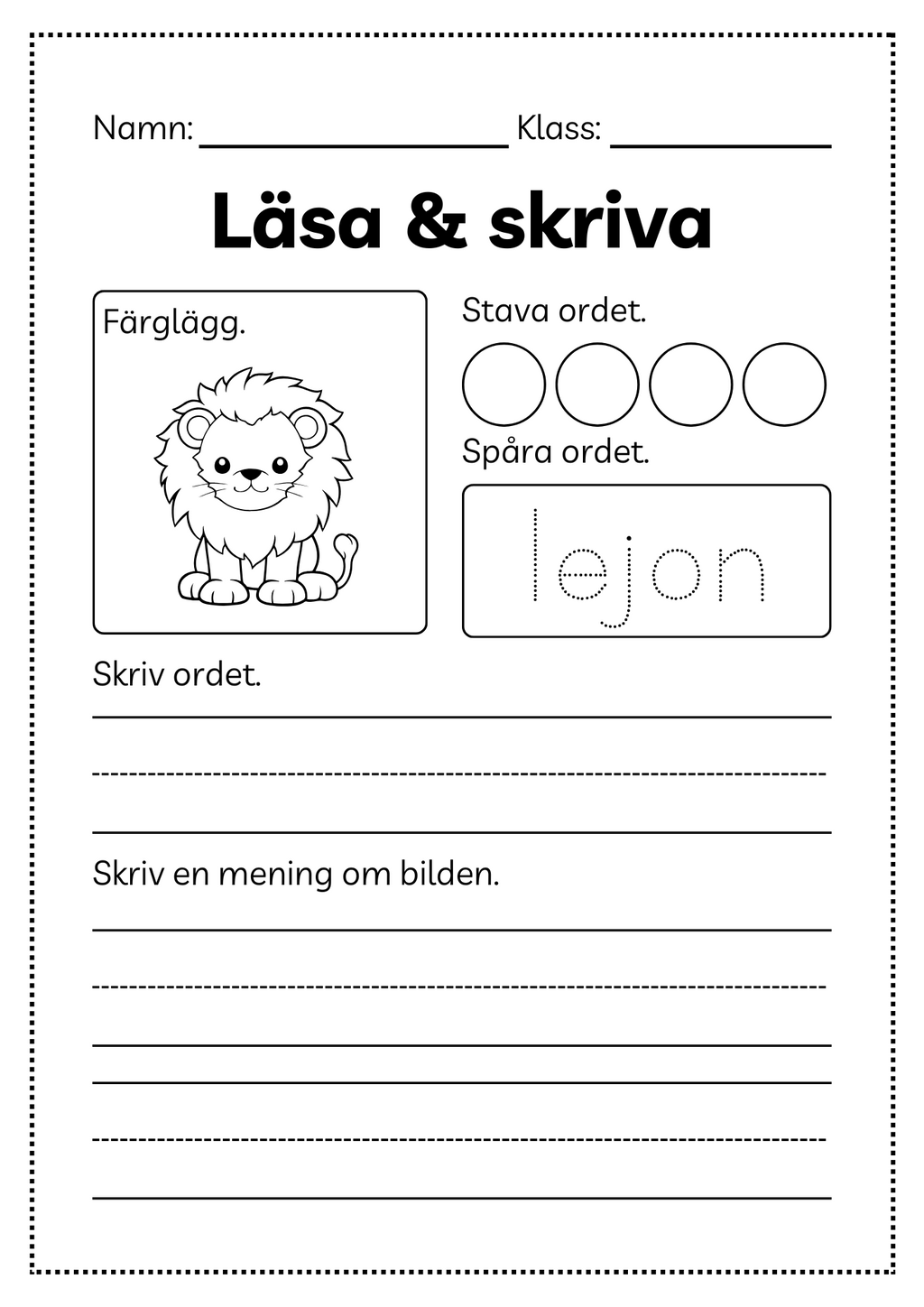 Läsa och skriva - Häfte