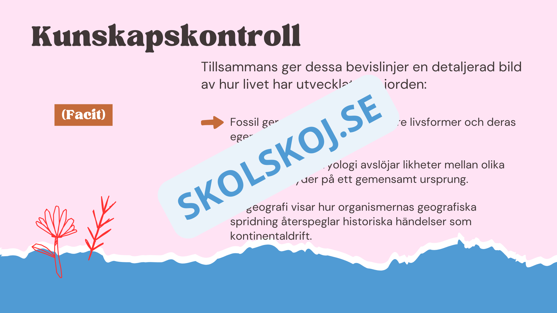 Evolution - Bevisen för hur livet förändras - Årskurs 7 - 9