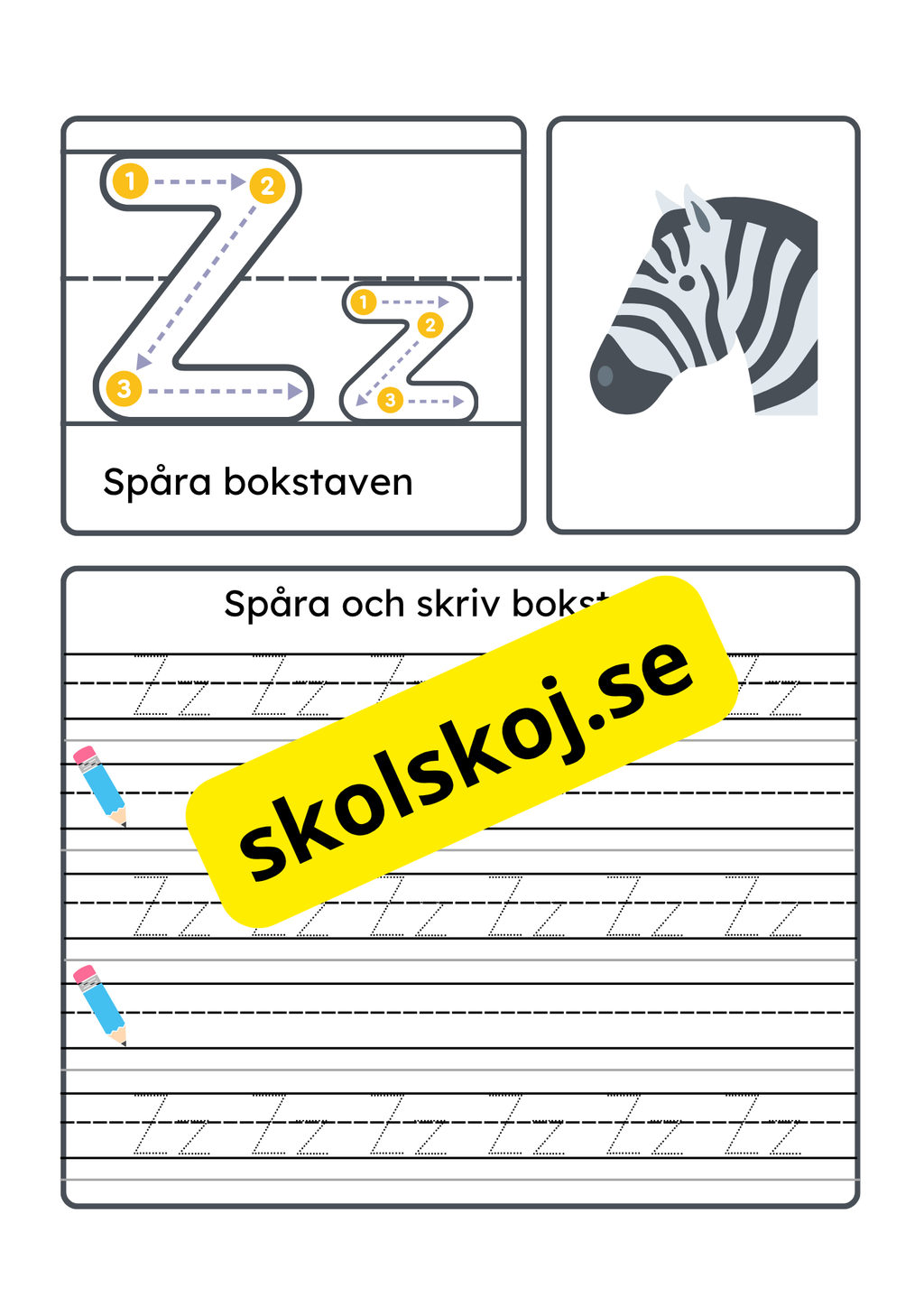 Vi lär oss alfabetet - Hela alfabetet