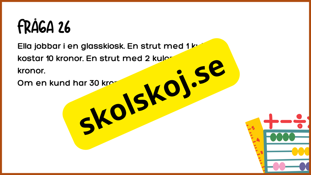 Problemlösning årskurs 3 - Blandade uppgifter