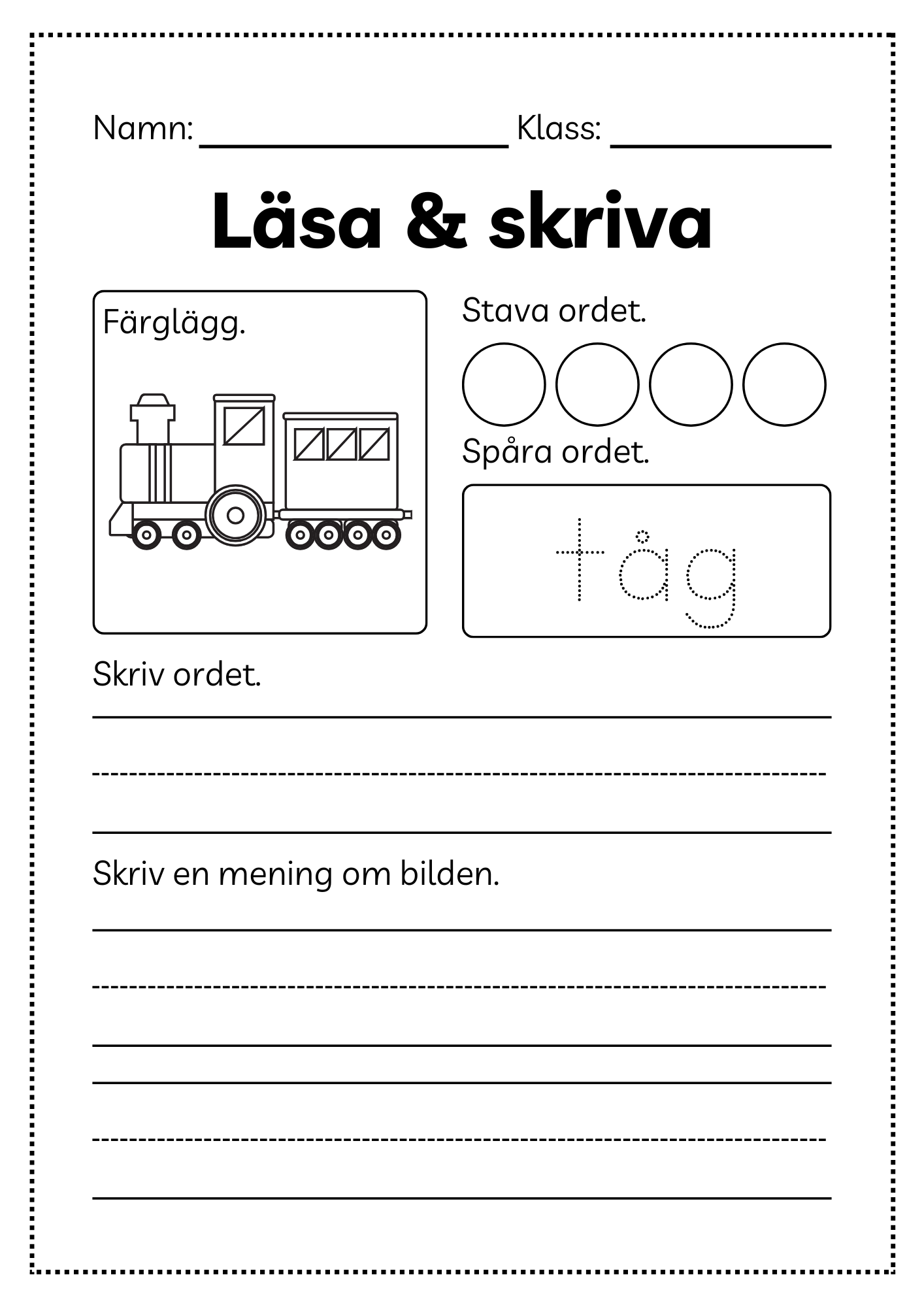 Läsa och skriva - Häfte