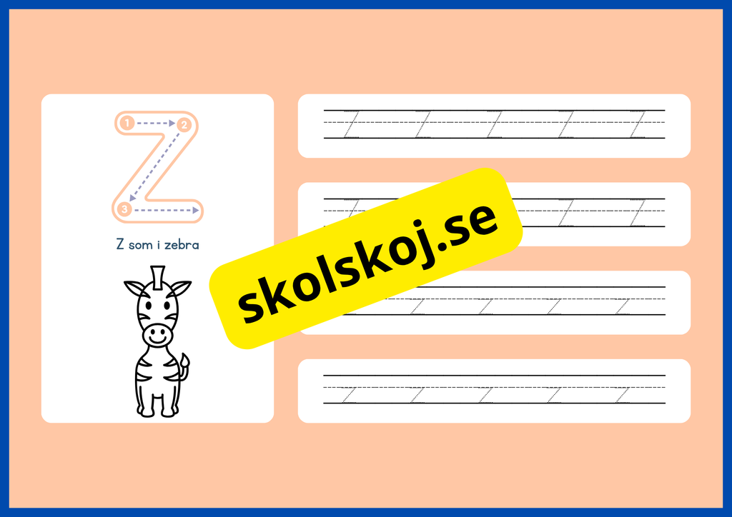 Jag lär mig alfabetet - Spåra bokstäver - Häfte