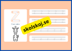 Jag lär mig alfabetet - Spåra bokstäver - Häfte