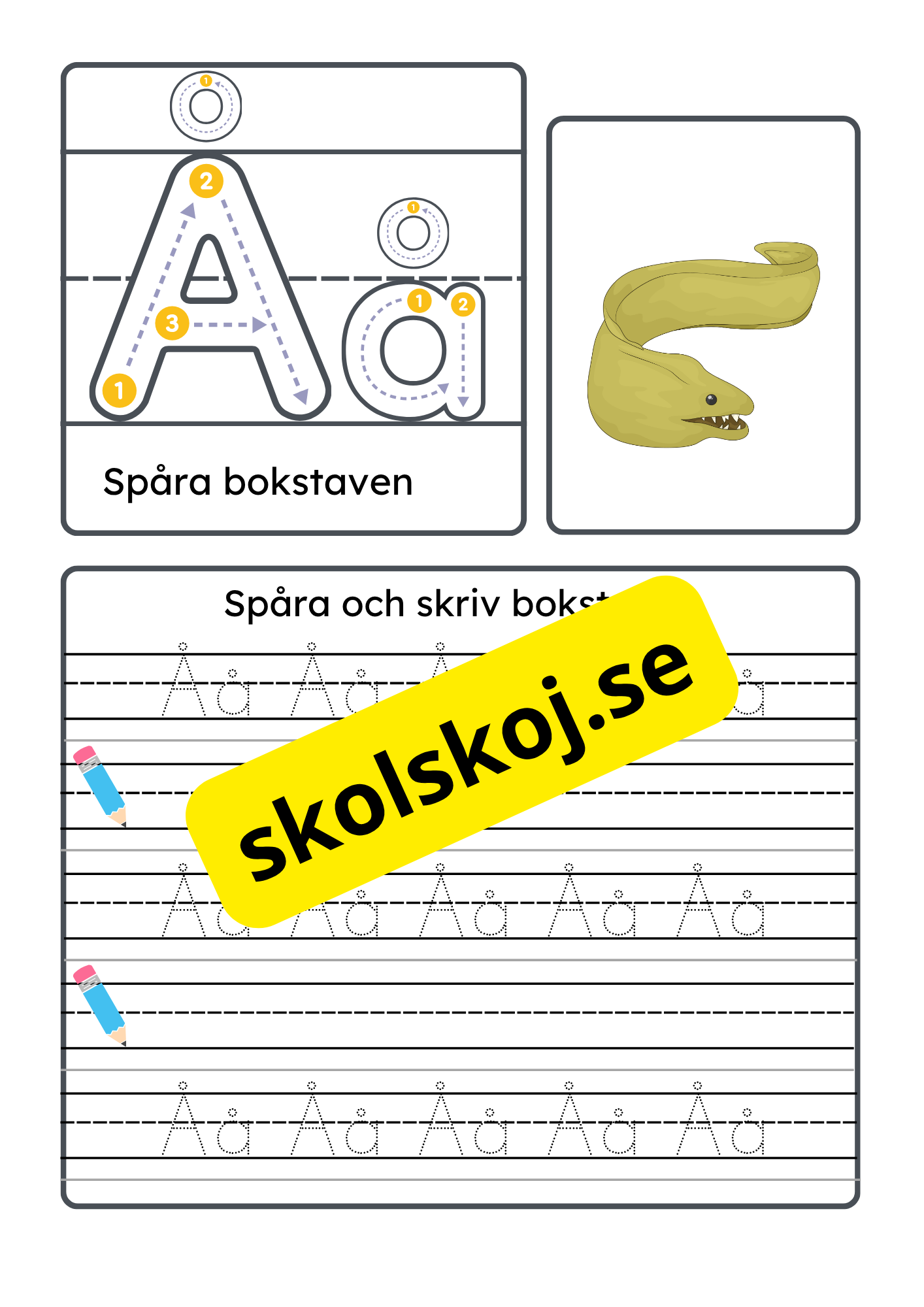 Vi lär oss alfabetet - Hela alfabetet