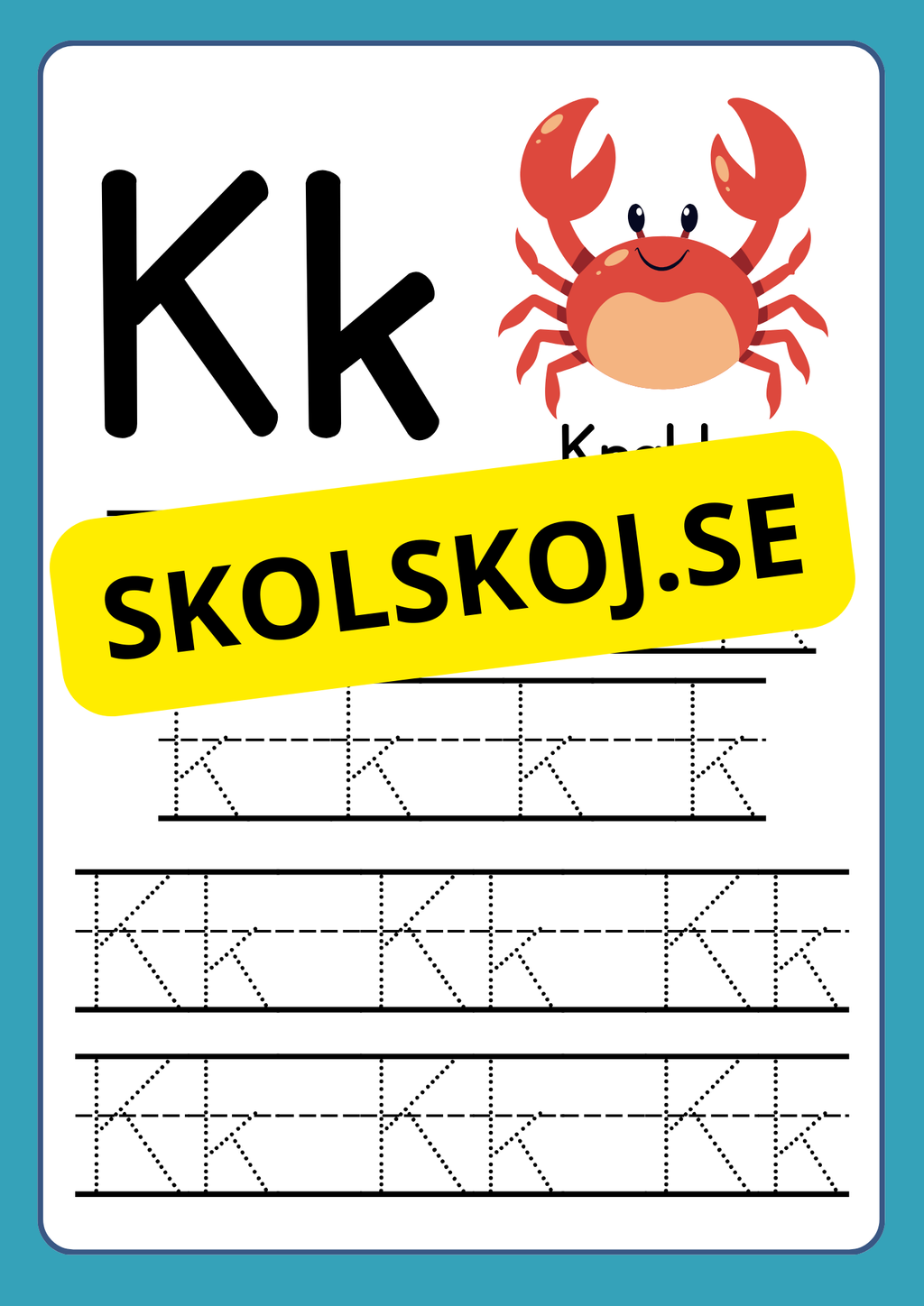 Träna finmotoriken - Lär dig alfabetet